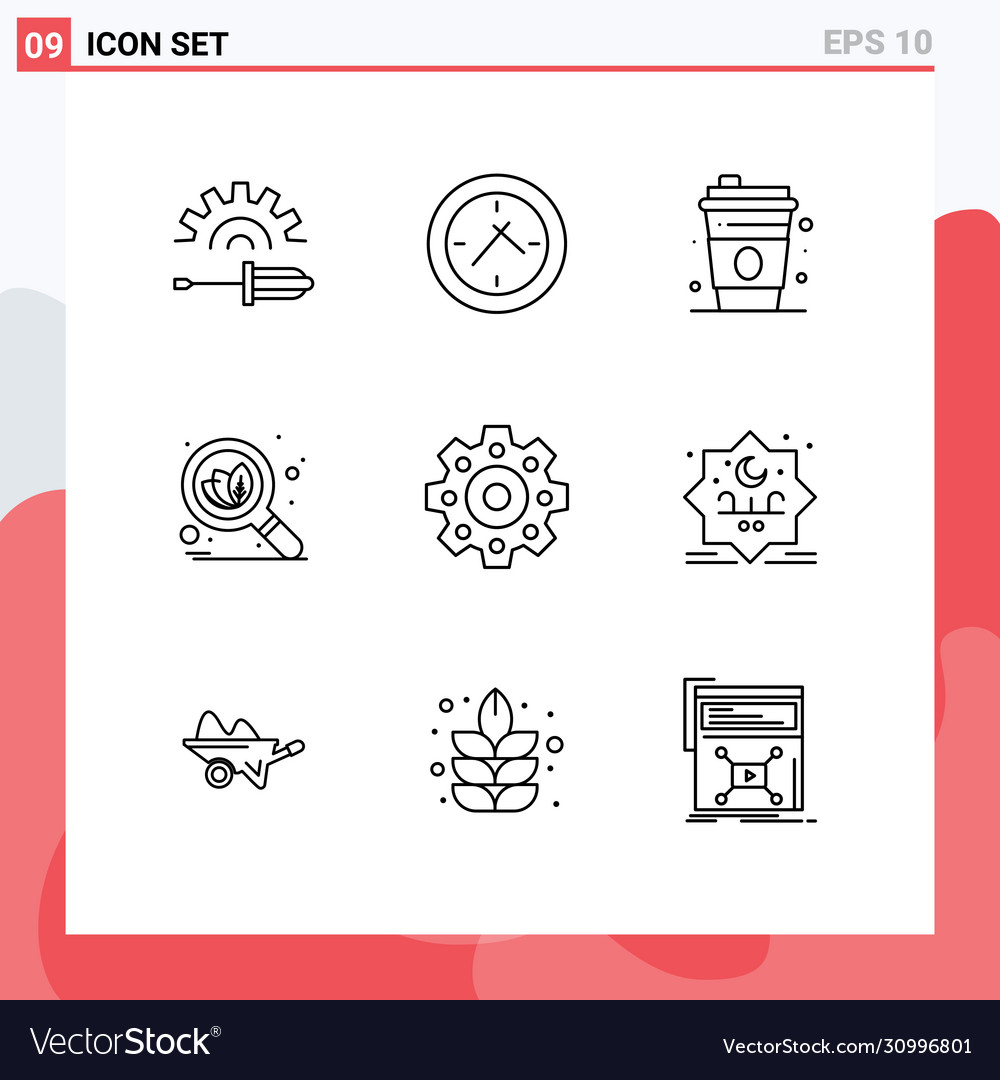 9 universal outlines set for web and mobile