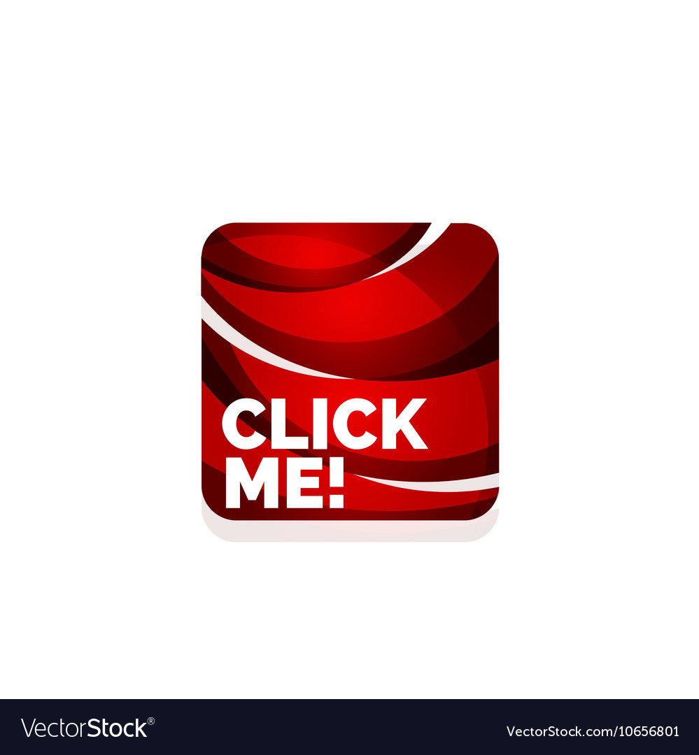 Abstract square button template Royalty Free Vector Image