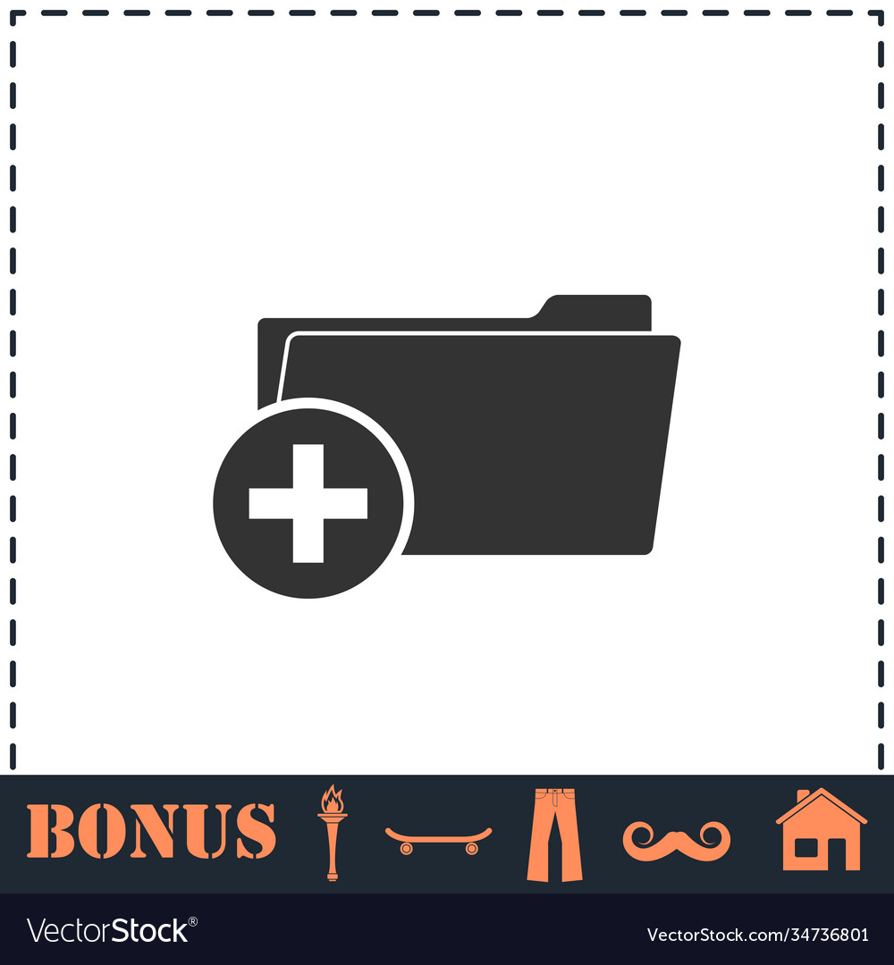 Add folder icon flat