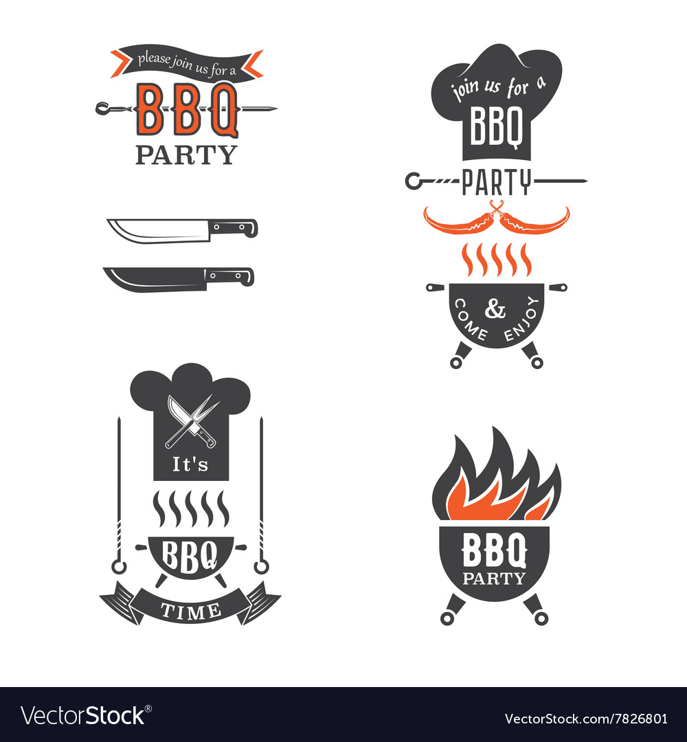 Bbq party Royalty Free Vector Image VectorStock