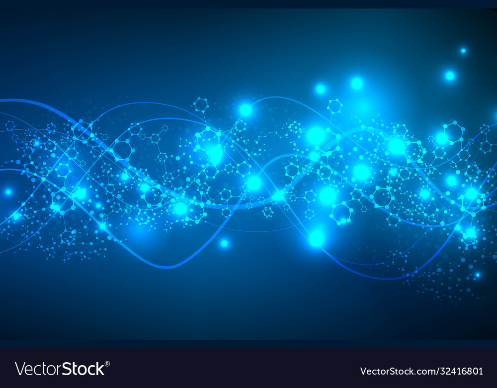Big data visualization background modern vector image Big data visualization background modern
