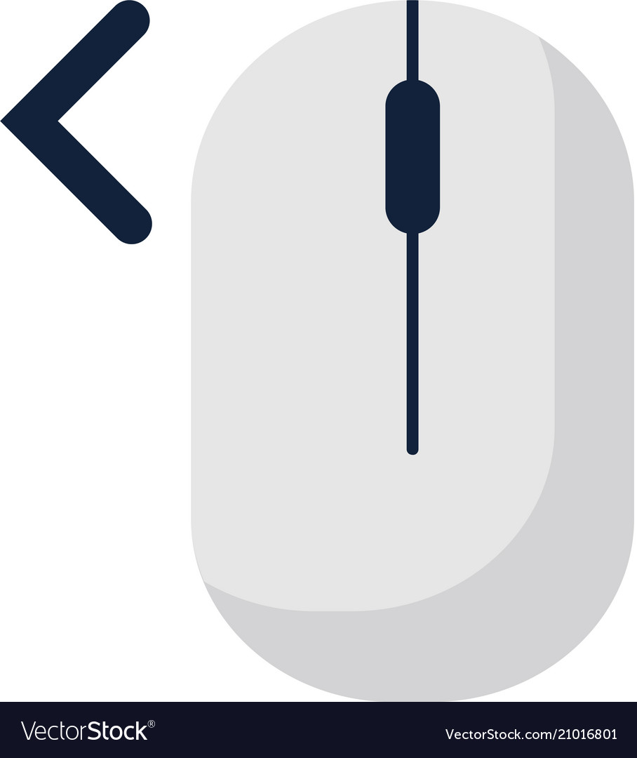 Click right left computer mouse icon symbol flat Vector Image Click right left computer mouse icon symbol flat