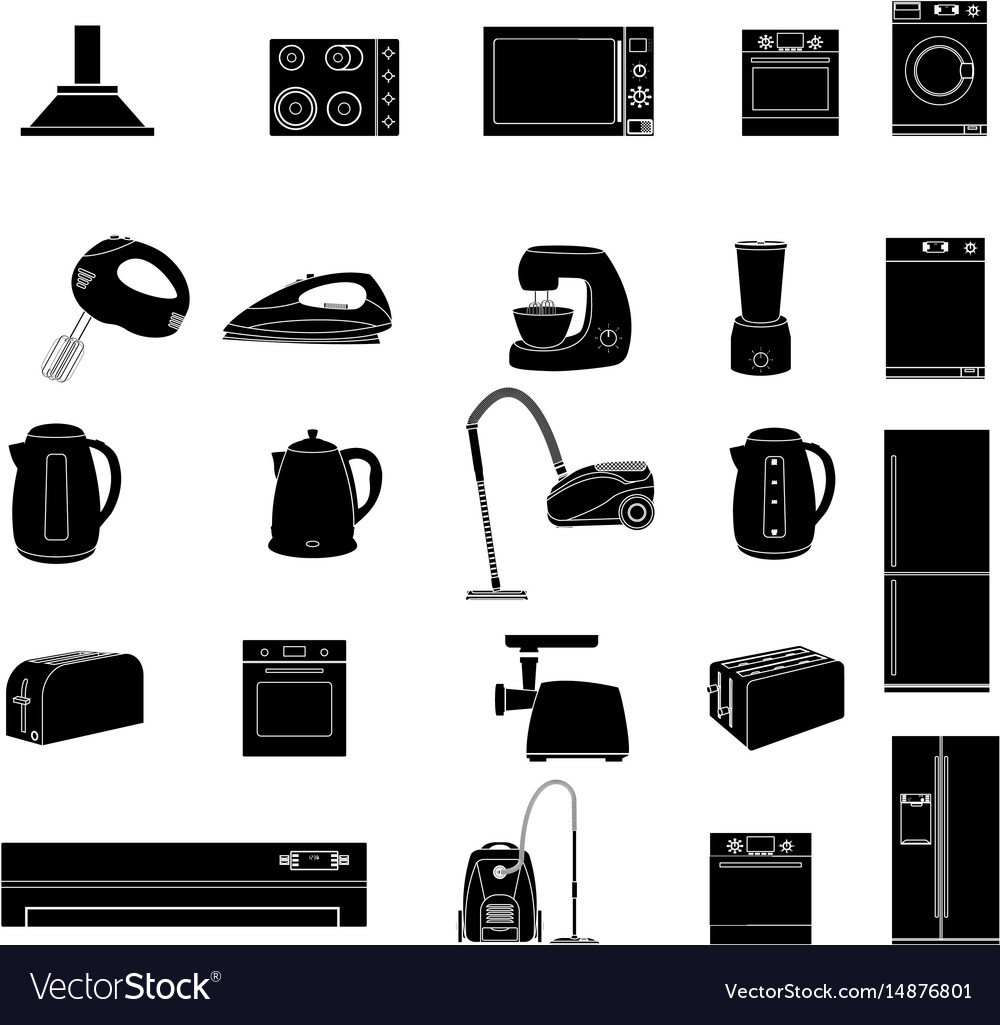 Household icon home appliances icon Royalty Free Vector