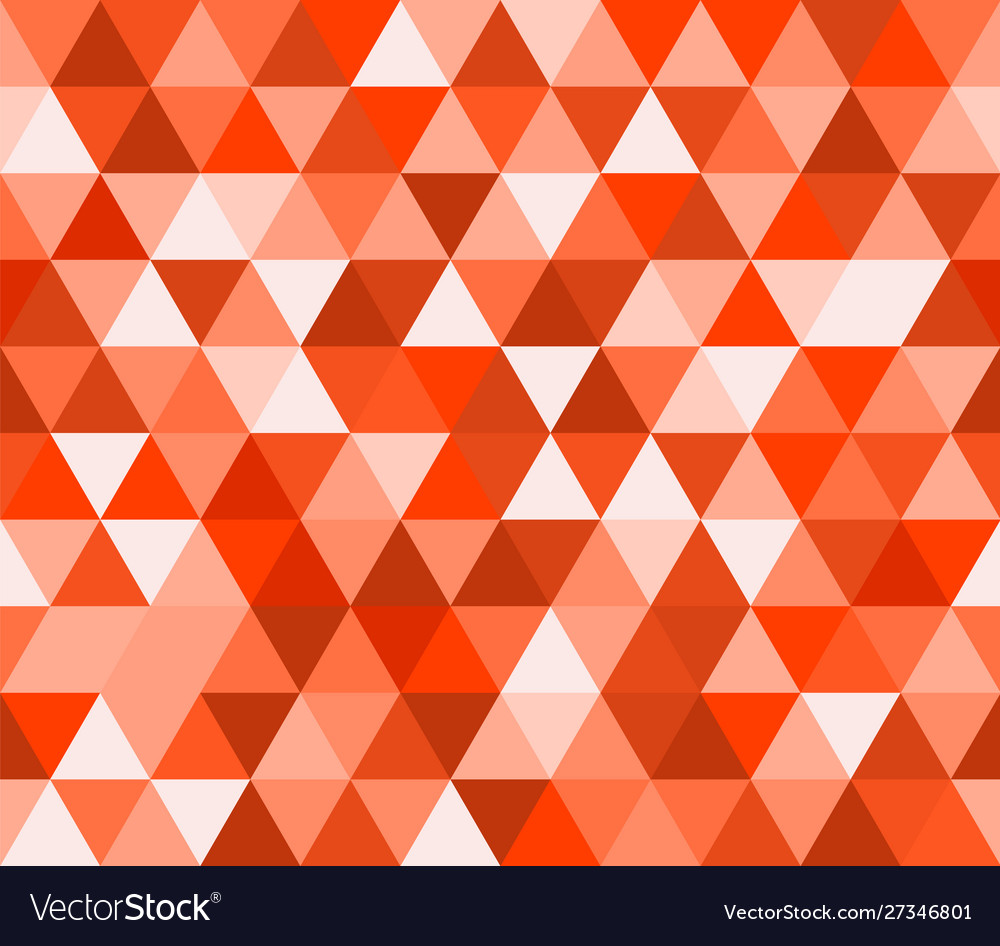 Red triangular seamless pattern geometric vector image Red triangular seamless pattern geometric