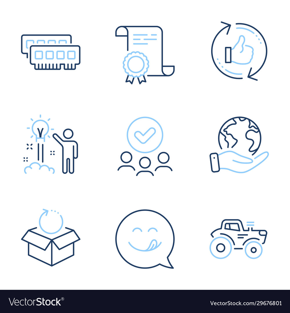 Return package refresh like and creative idea vector image Return package refresh like and creative idea