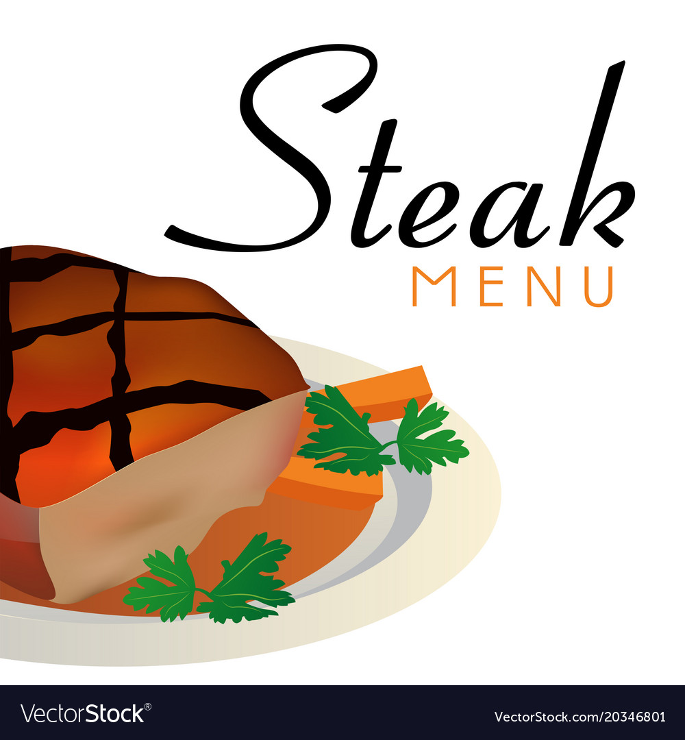 Steak menu background image