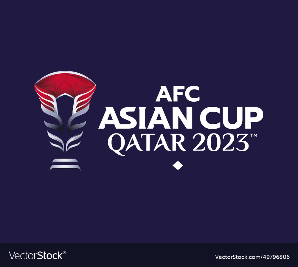 Afc asian cup qatar 2023 design symbol logo Vector Image