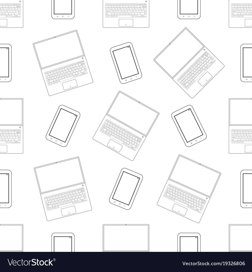 Computer technology seamless pattern