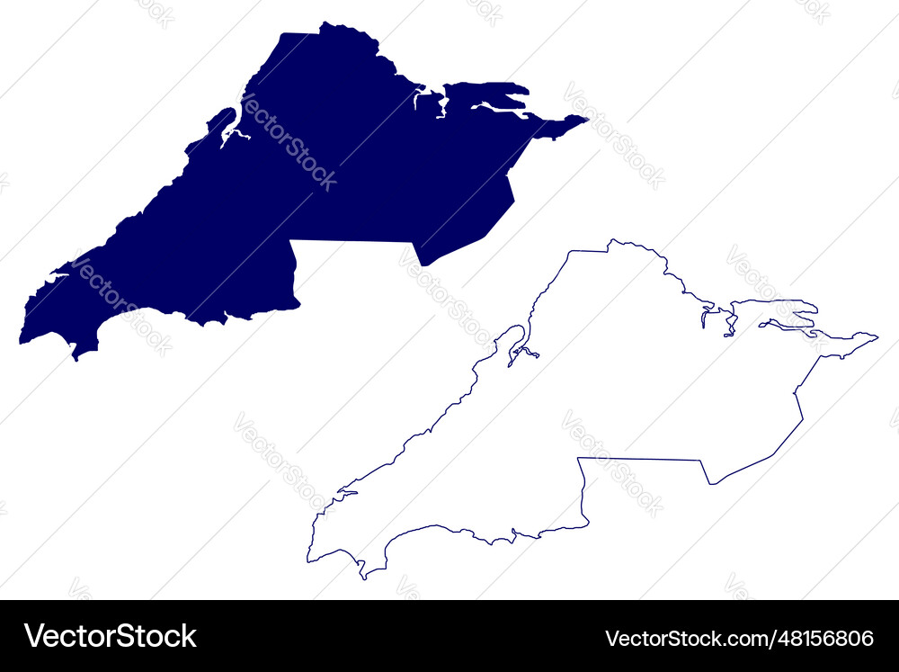 Cumberland county canada nova scotia province Vector Image