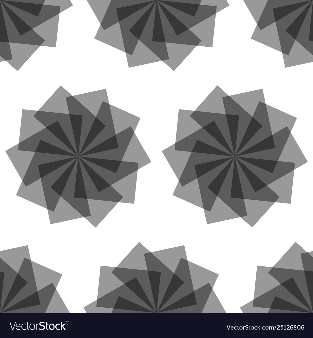 Geometric abstract pattern from repetitive shapes