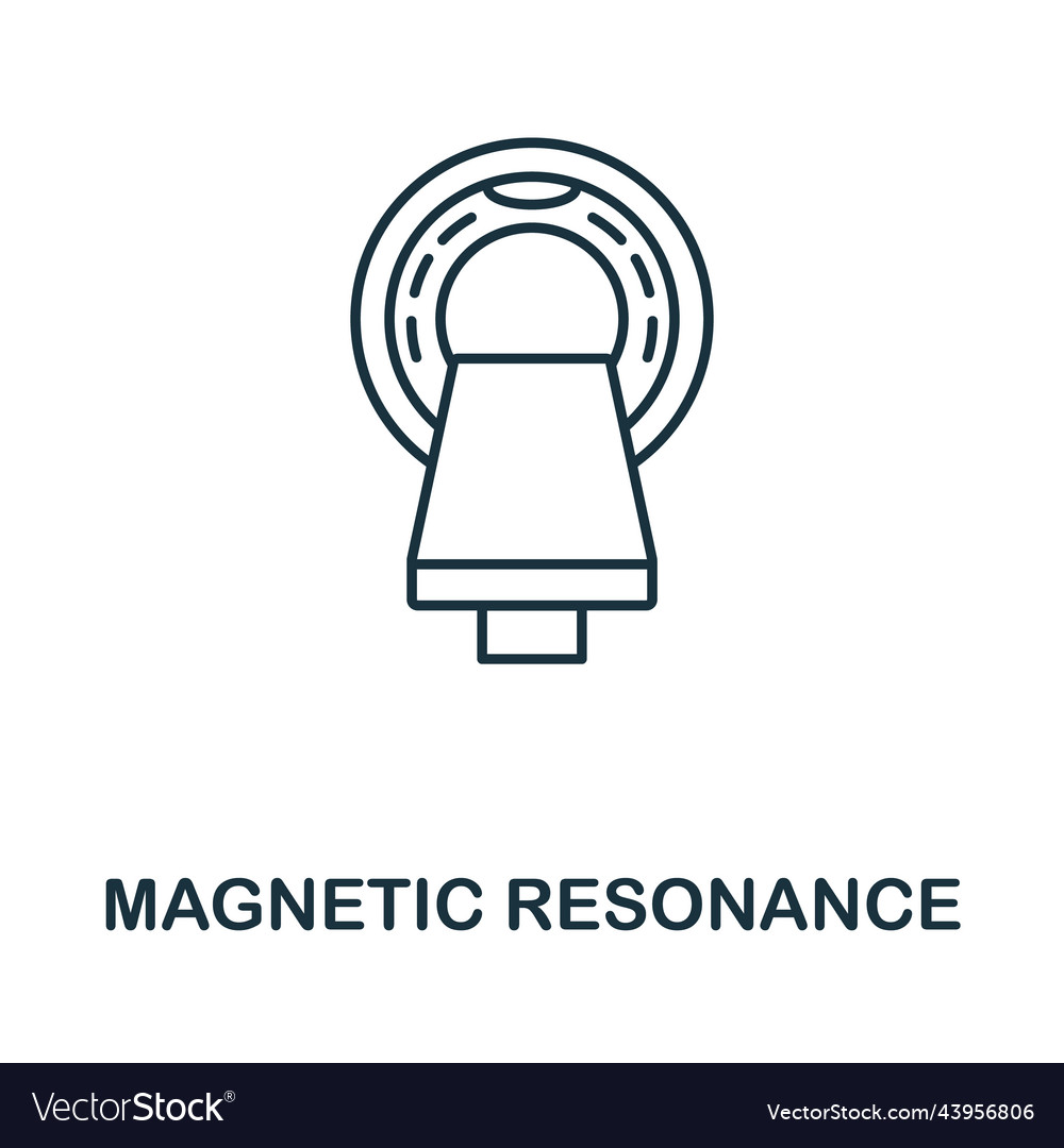 Magnetic resonance icon simple element from vector image Magnetic resonance icon simple element from