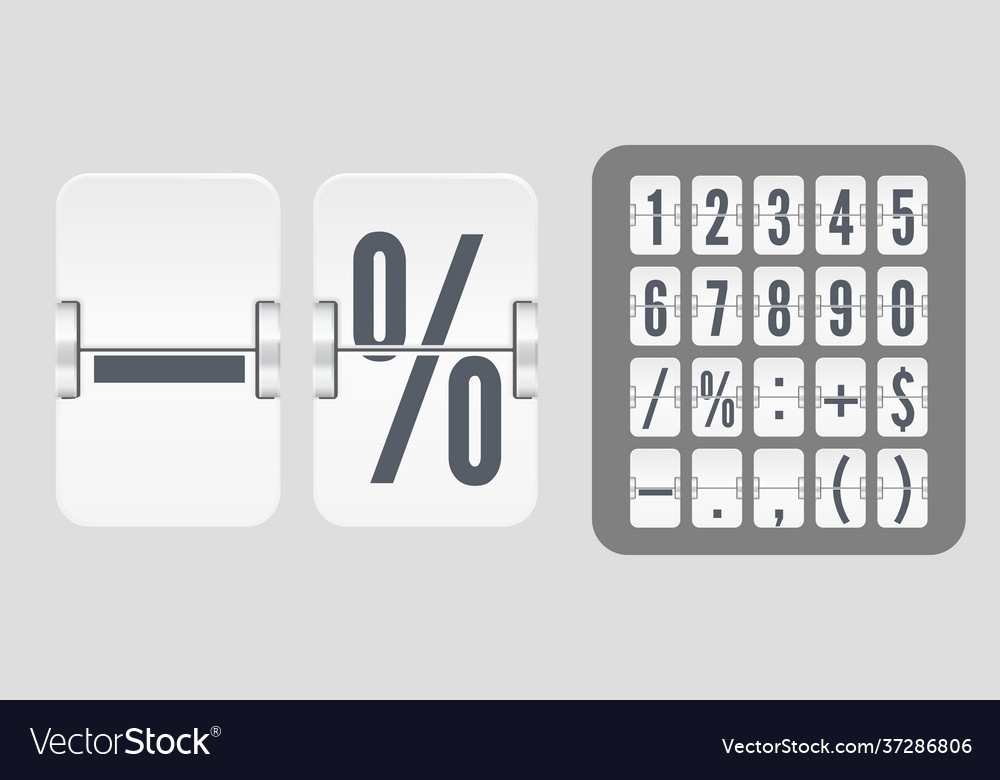 Numeric template for your design set Royalty Free Vector
