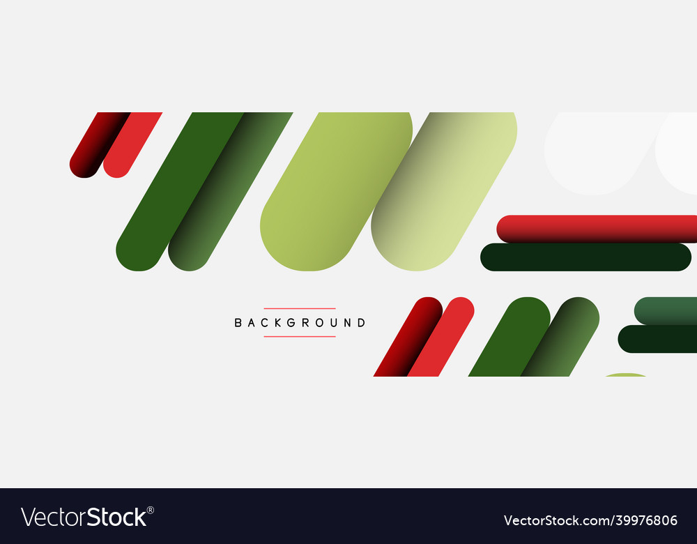 Overlapping round shapes and lines background vector image Overlapping round shapes and lines background