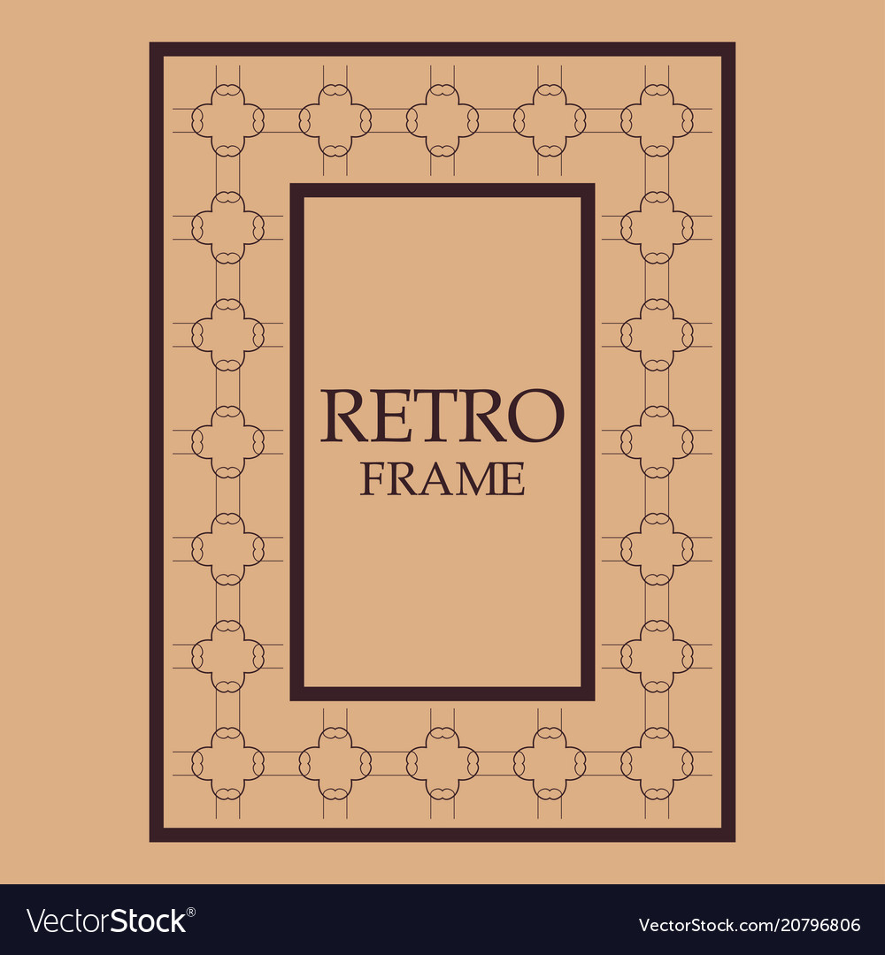 Vintage ornamental frame