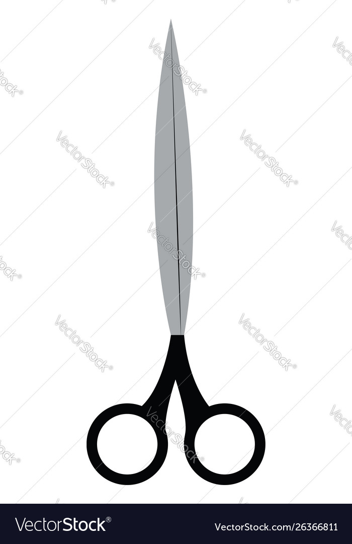 A long scissors or color