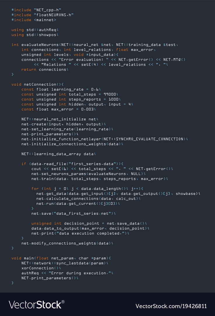 Abstrakter Hintergrund mit Programmcode