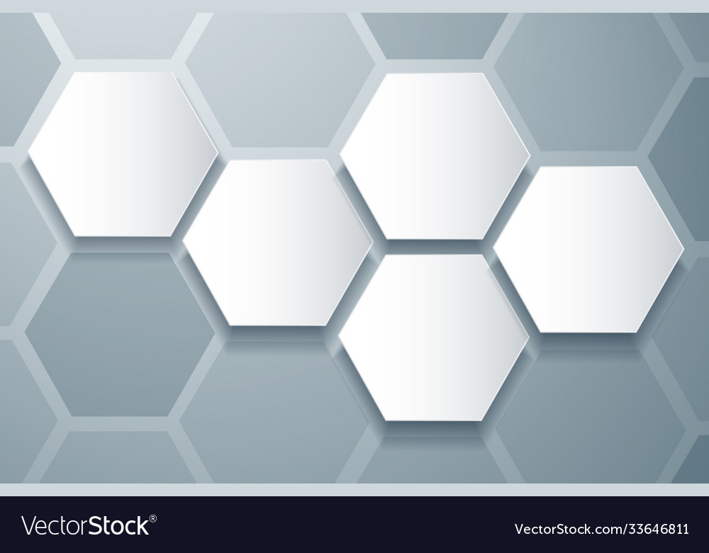 Abstract bee hive hexagon and space background vector image Abstract bee hive hexagon and space background