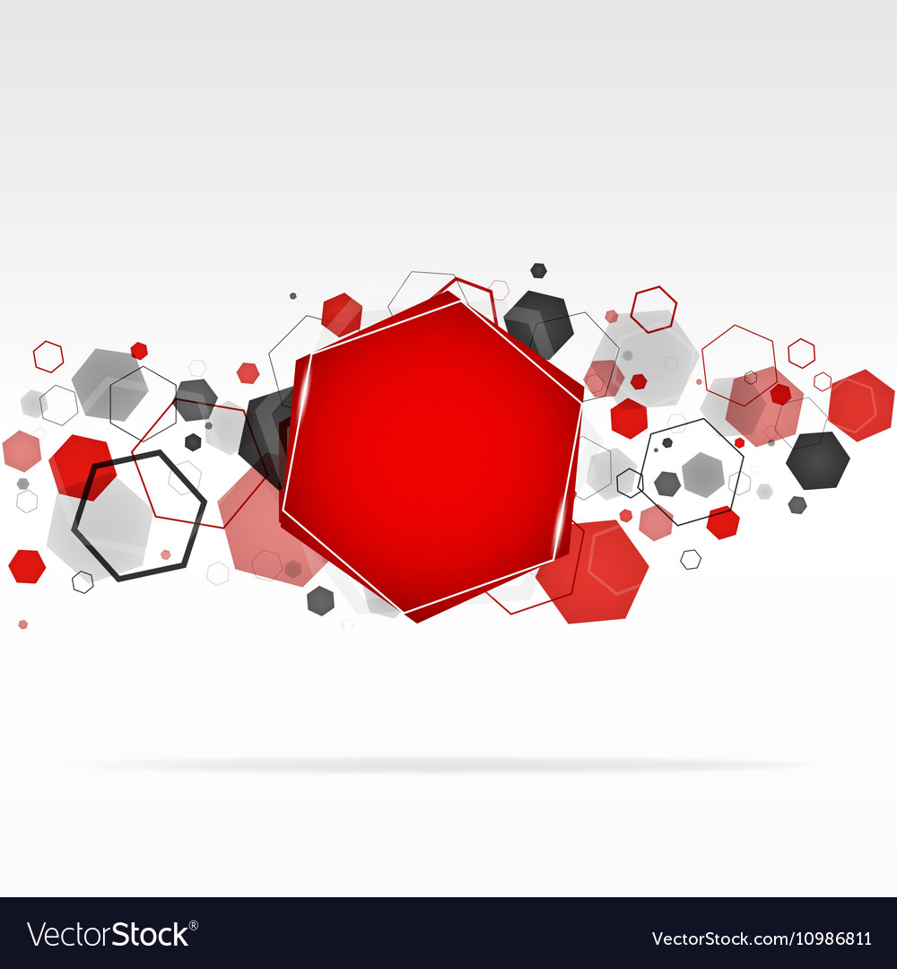 Abstract geometric hexagon background