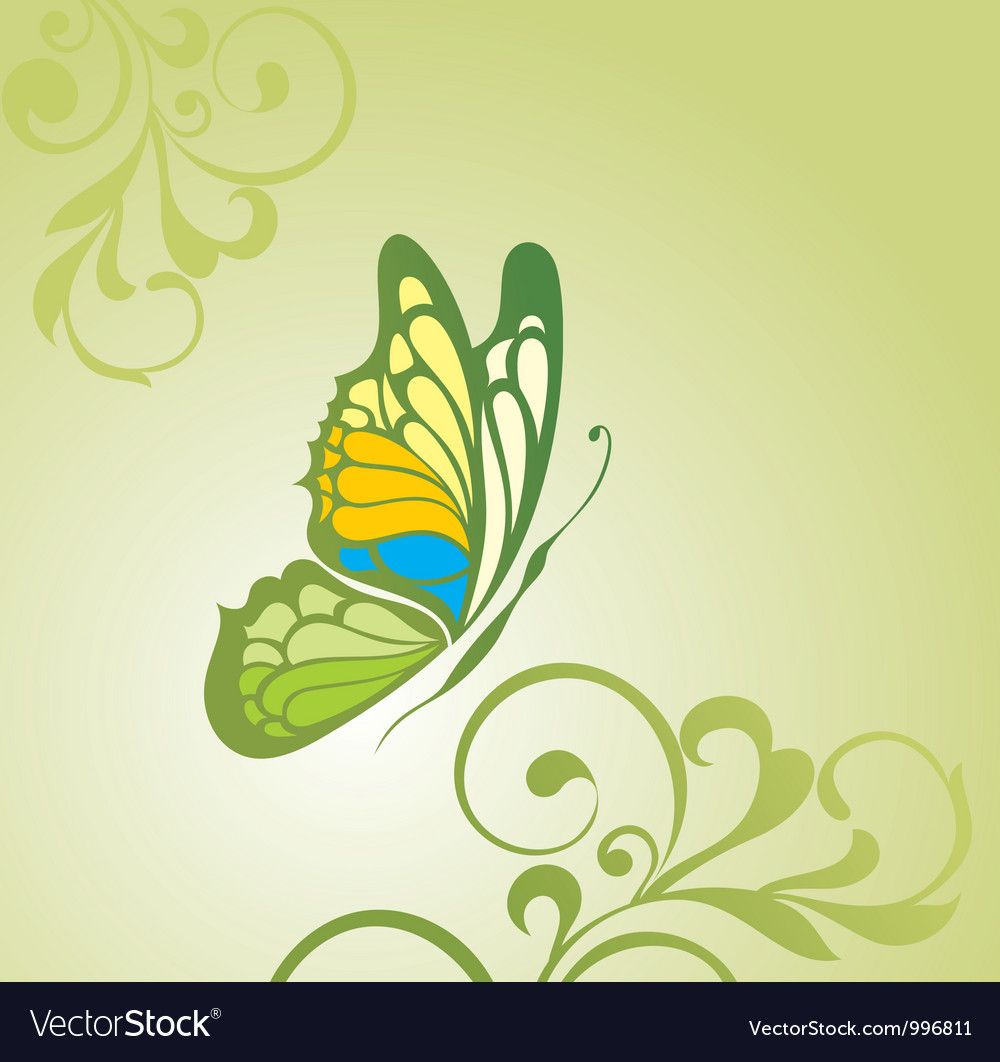 Background with butterfly