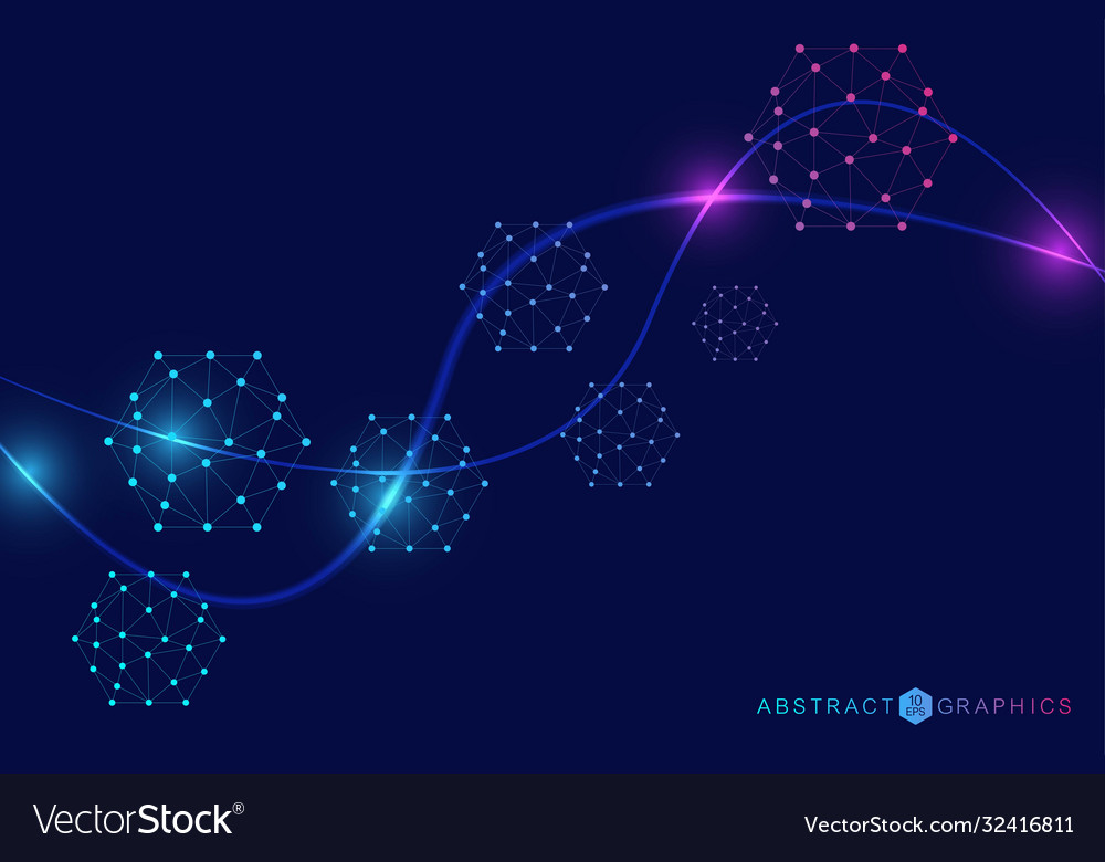 Big data visualization background modern