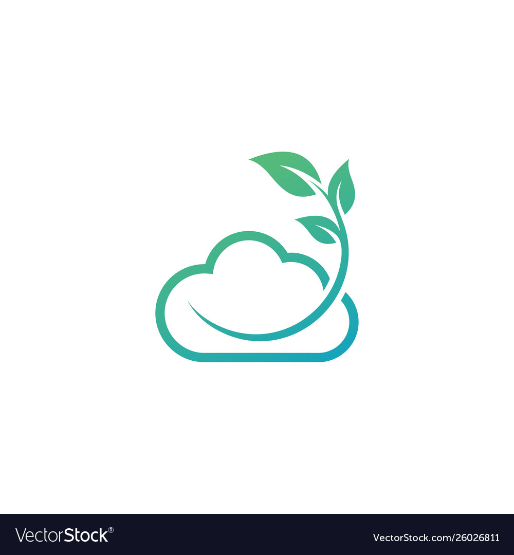 Cloud logo template Royalty Free Vector Image - VectorStock