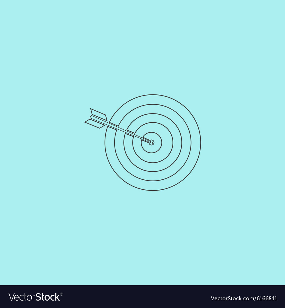 Dart is in the center of dartboard