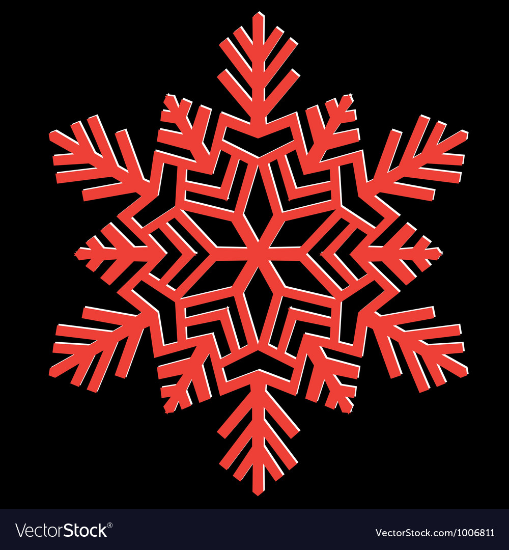 Decorative abstract snowflake