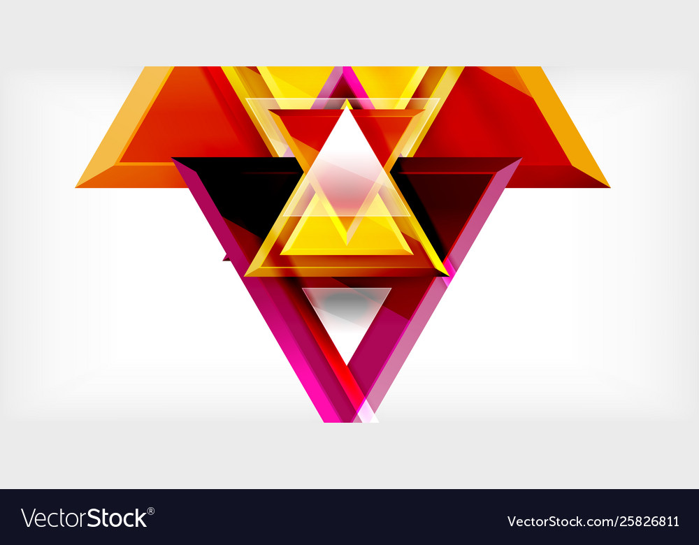 Dynamic triangle composition abstract background