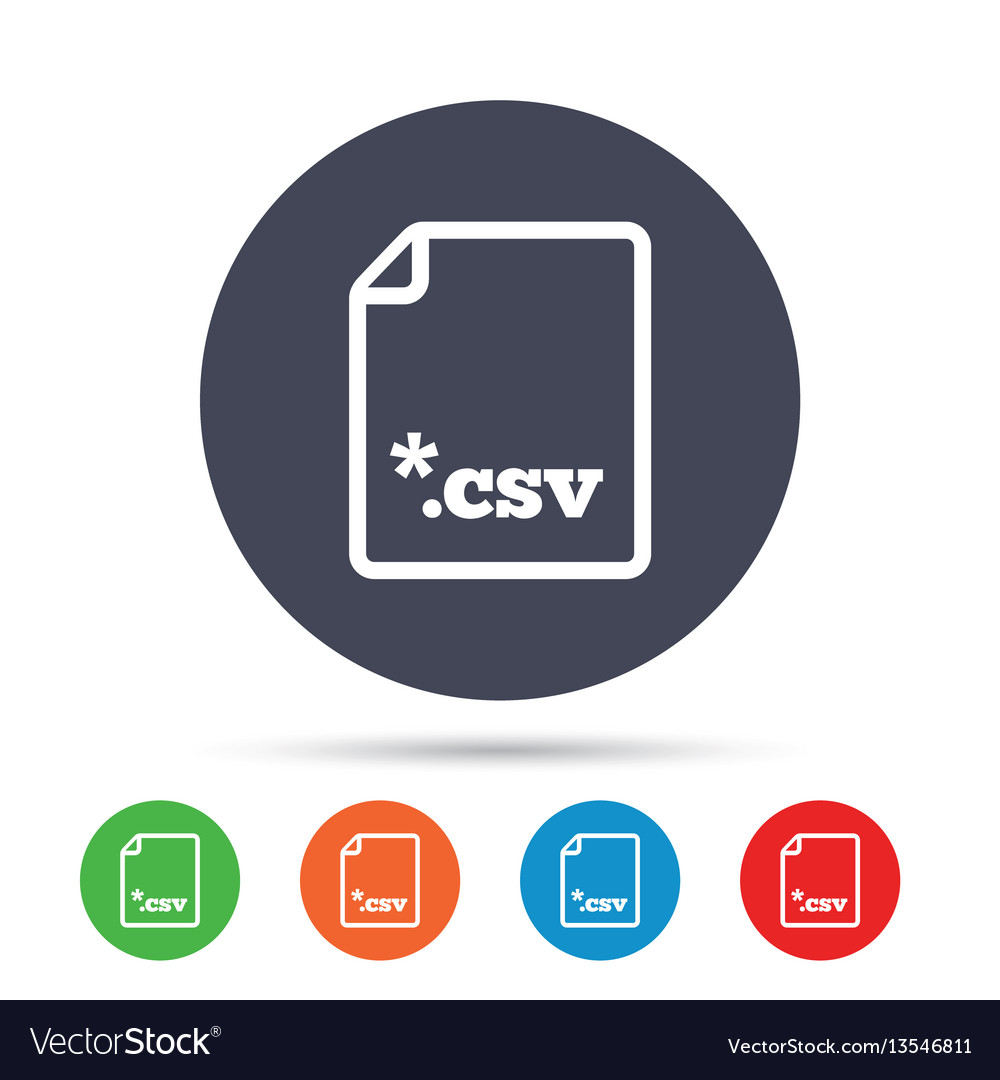 File document icon download csv button