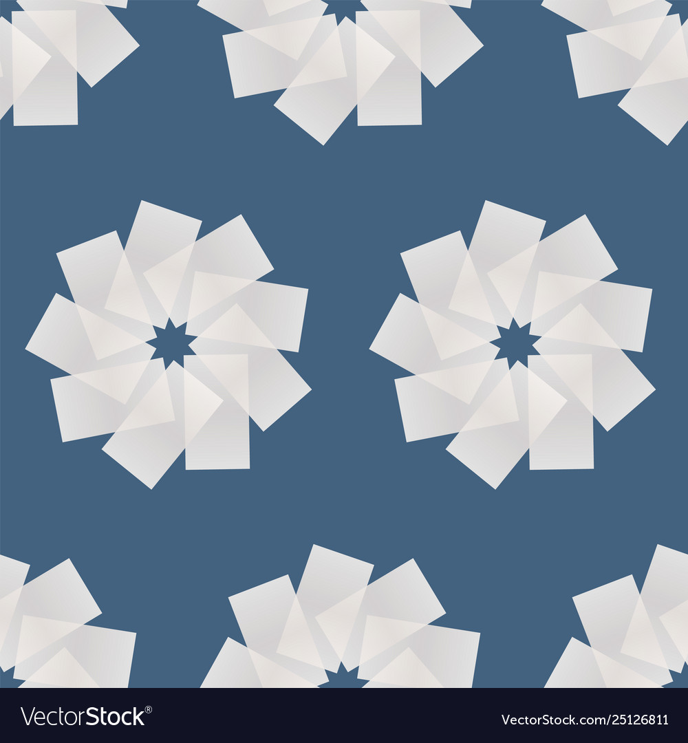Geometric abstract pattern from repetitive shapes