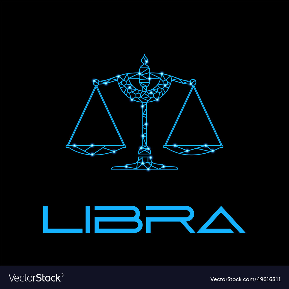 Libra sign Royalty Free Vector Image - VectorStock