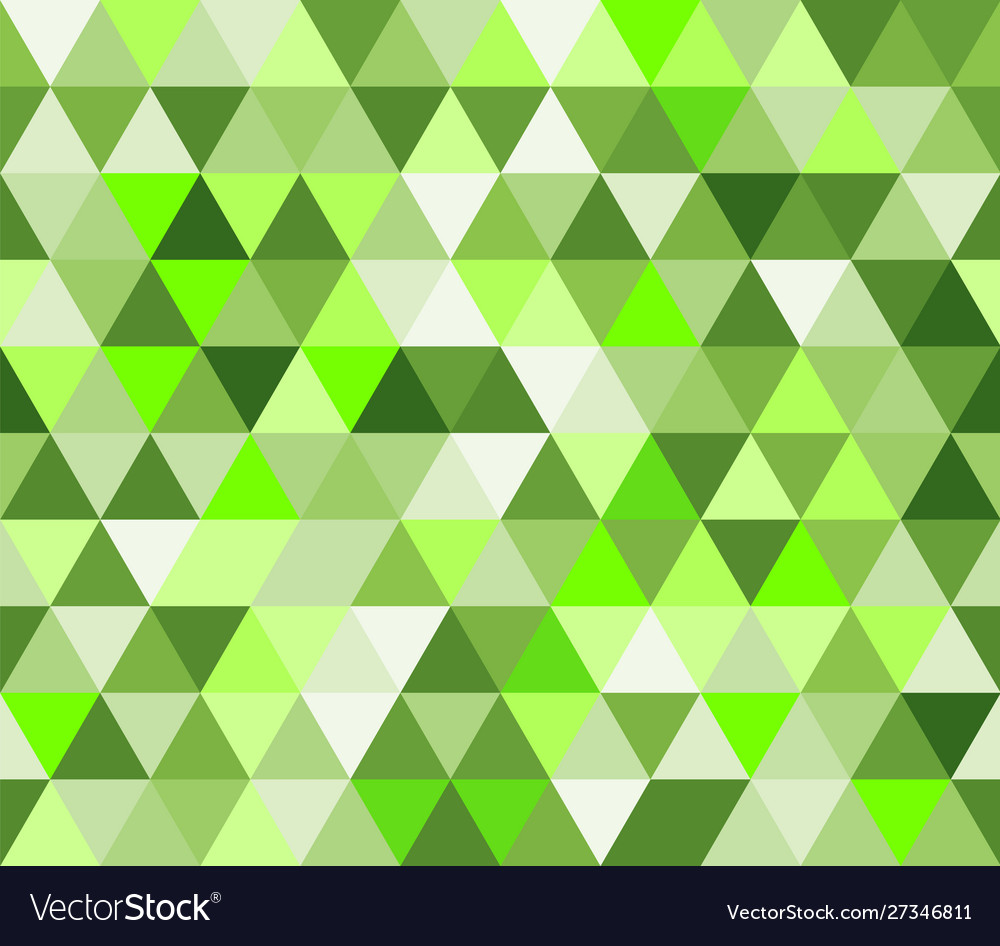 Light green triangular seamless pattern geometric vector image Light green triangular seamless pattern geometric
