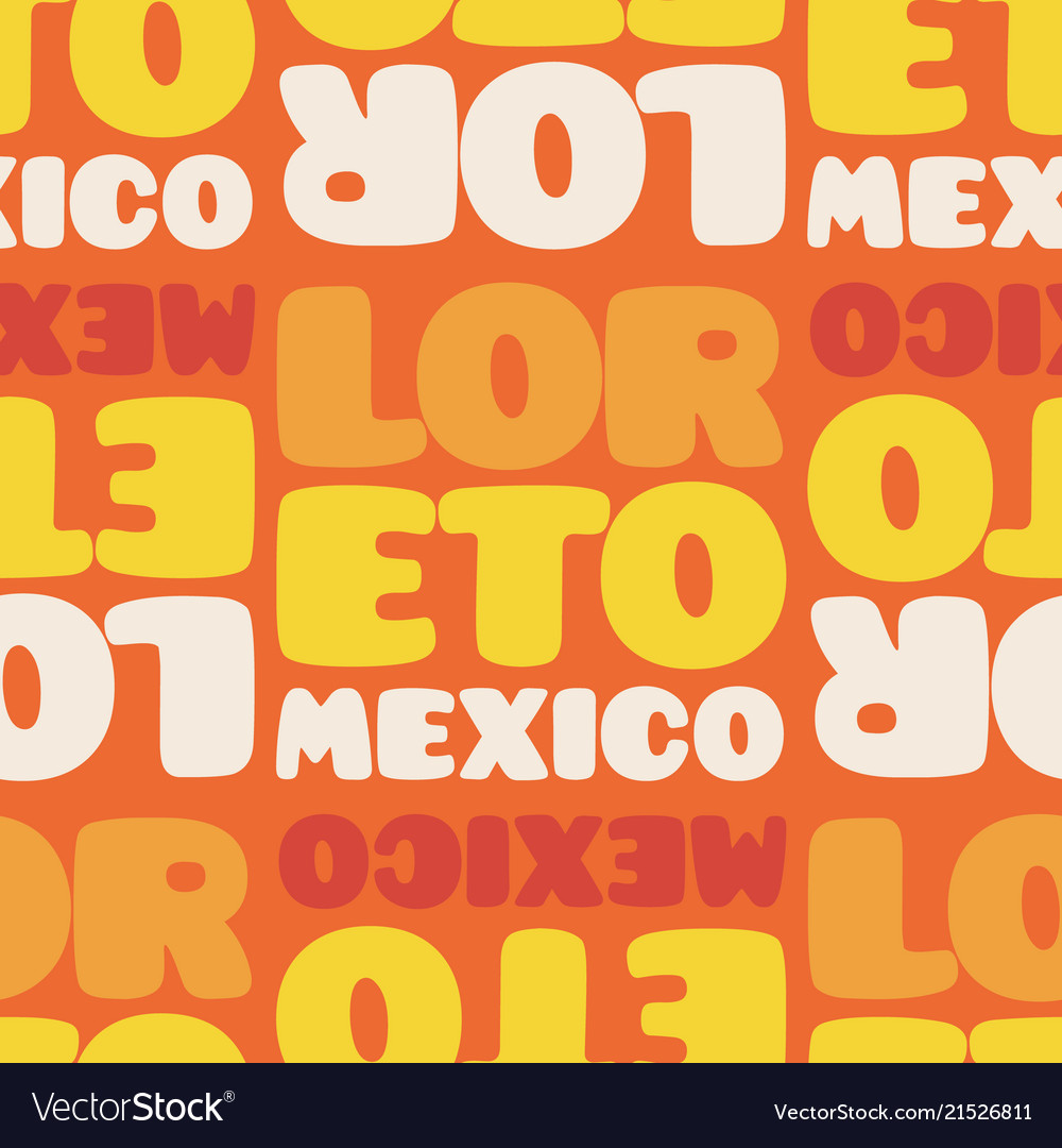 Loreto mexico seamless pattern