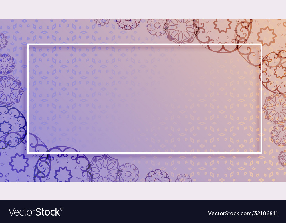 Mandala style background with text space design
