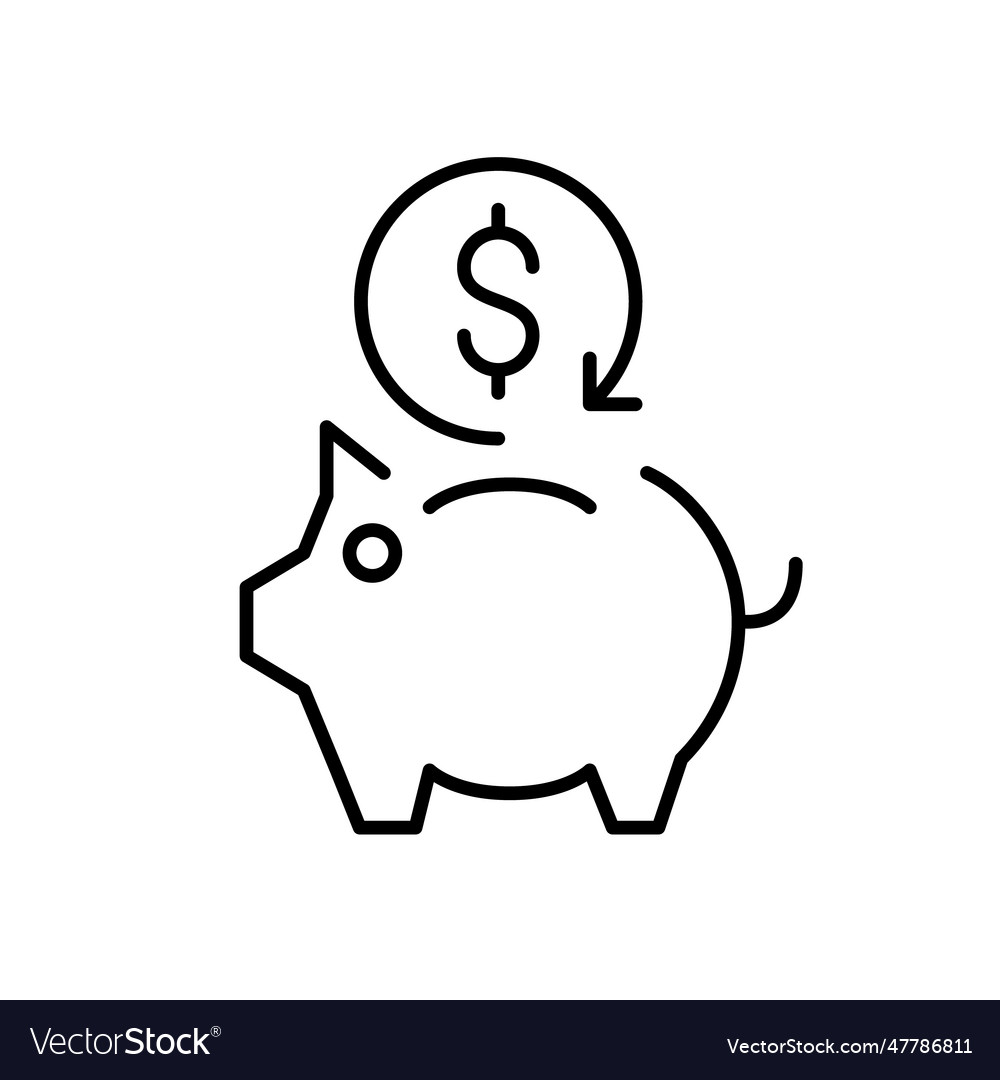 Money cash back bonus program returns on buying Vector Image