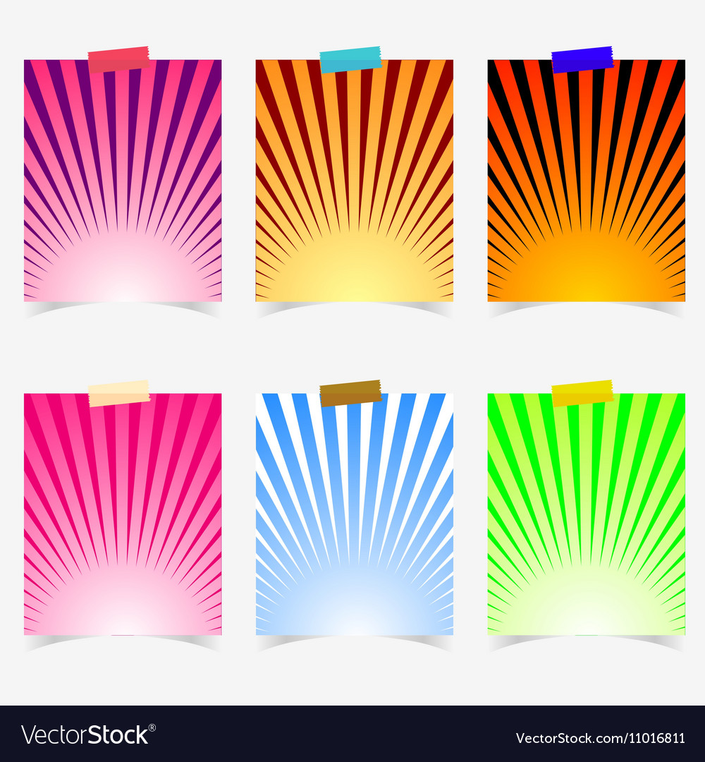 Poster promotional with colorful item Royalty Free Vector