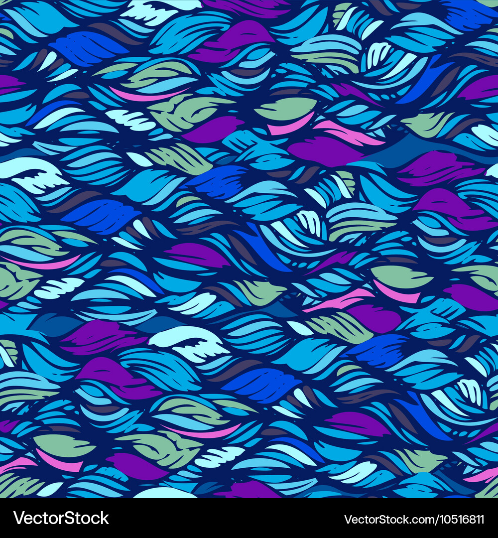 Seamless wave pattern Royalty Free Vector Image