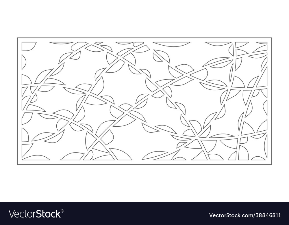 Set decorative card for cutting abstract linear Vector Image Set decorative card for cutting abstract linear