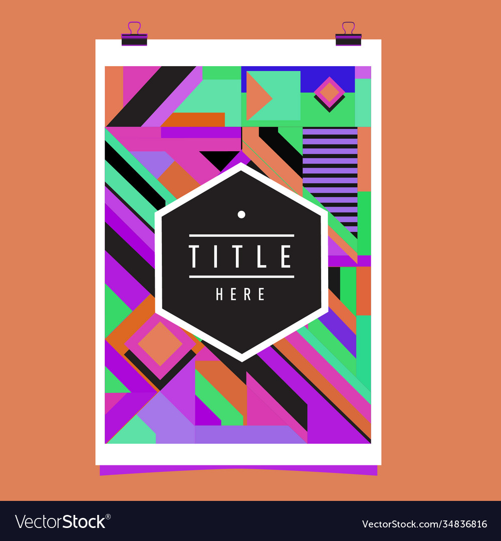 Abstract colorful geometric pattern background Vector Image Abstract colorful geometric pattern background