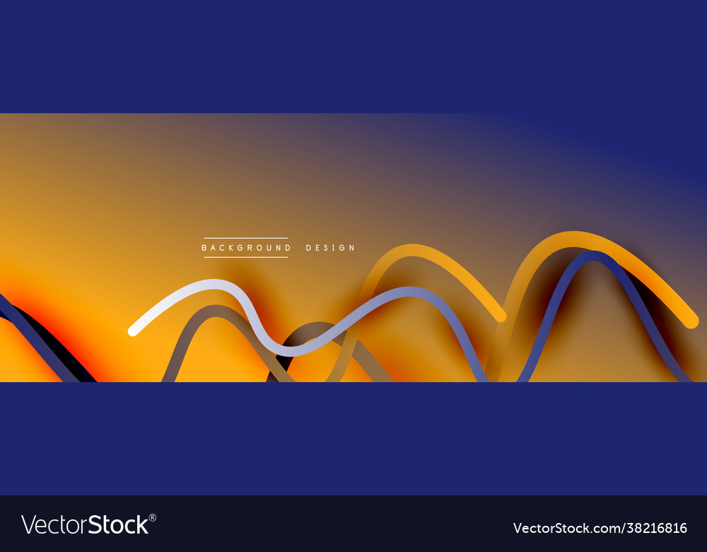 Abstract gradient background with wave line Vector Image Abstract gradient background with wave line
