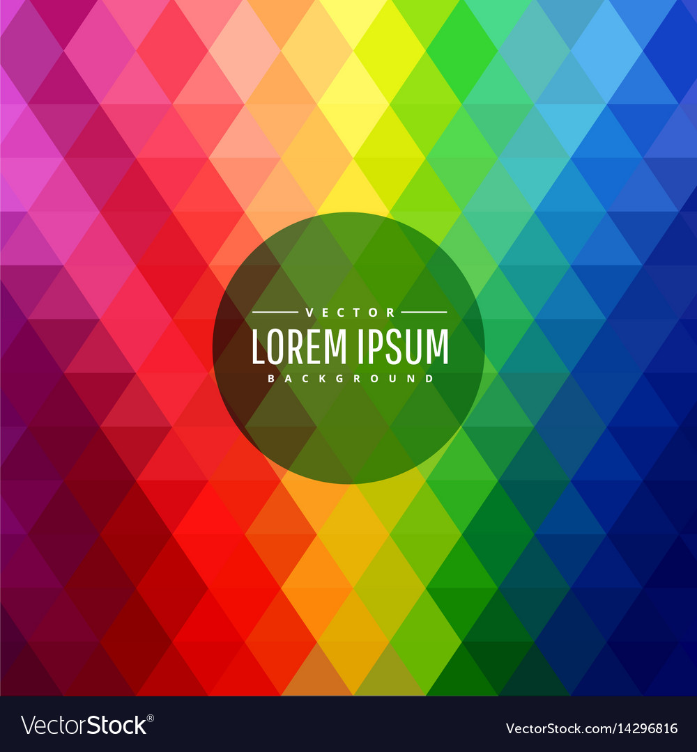 Abstract triangle shape colorful background