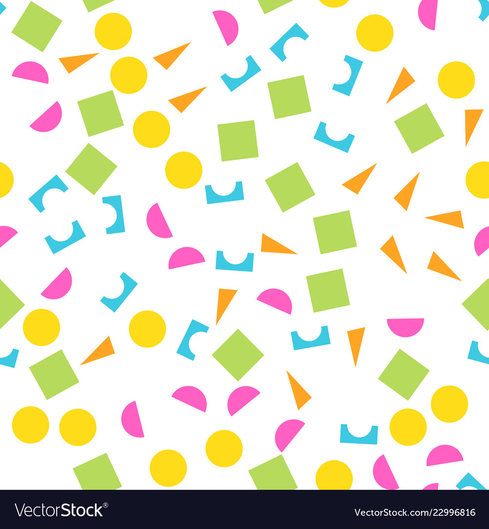 Colorful seamless pattern of building kit simple vector image Colorful seamless pattern of building kit simple