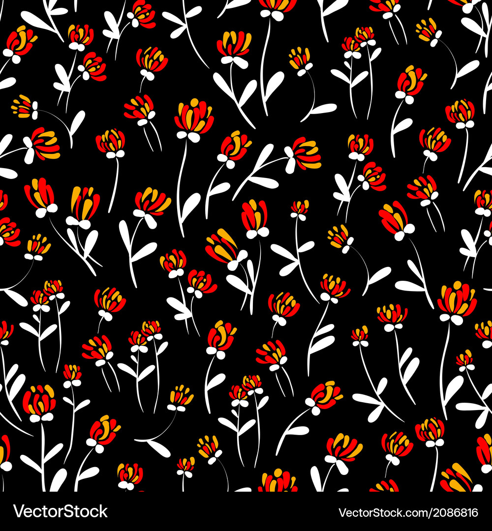 Decorative seamless Royalty Free Vector Image - VectorStock