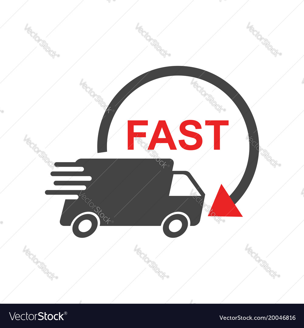 Delivery truck fast service shipping