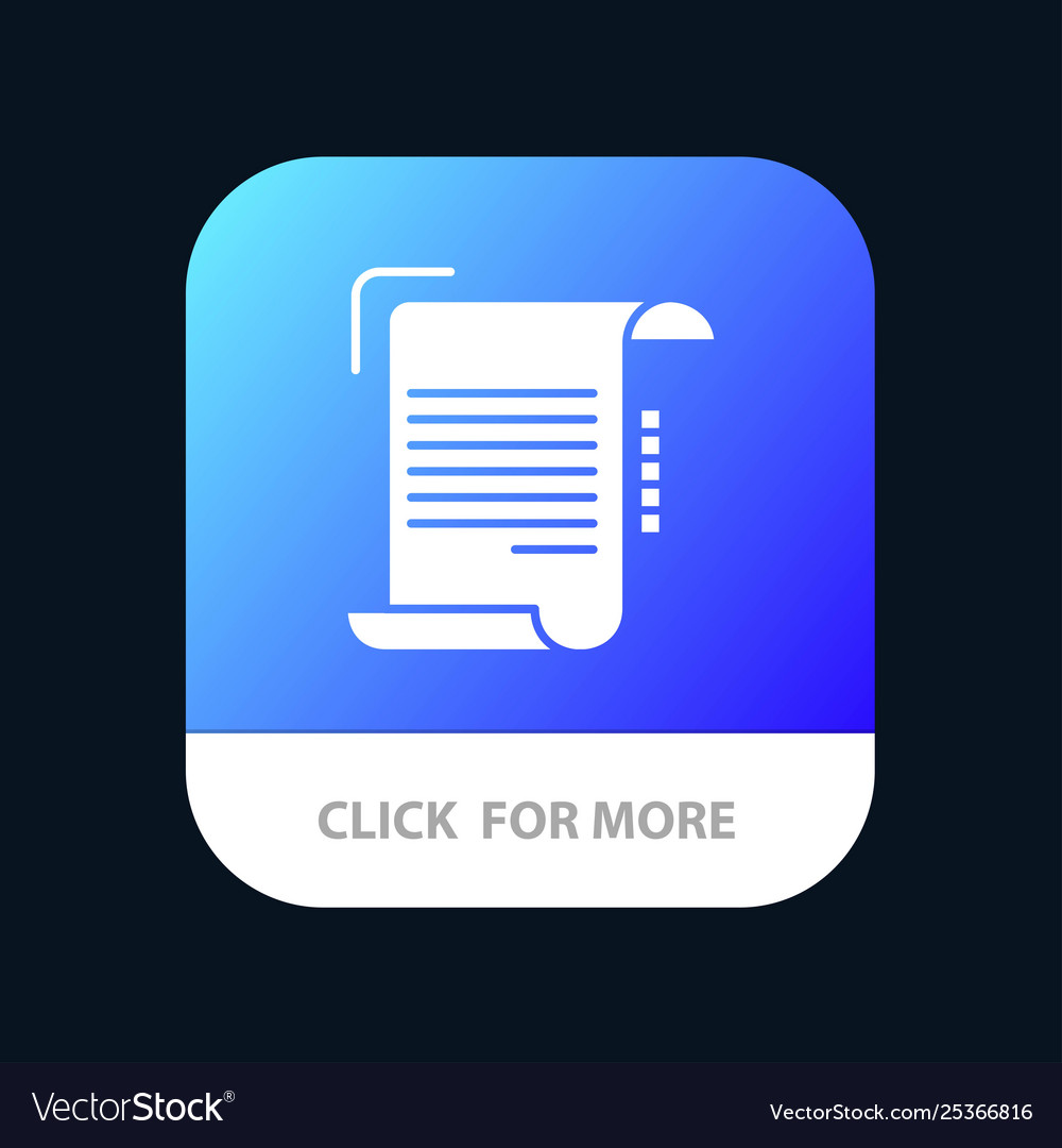 Document report note paper guidelines mobile app Vector Image Document report note paper guidelines mobile app