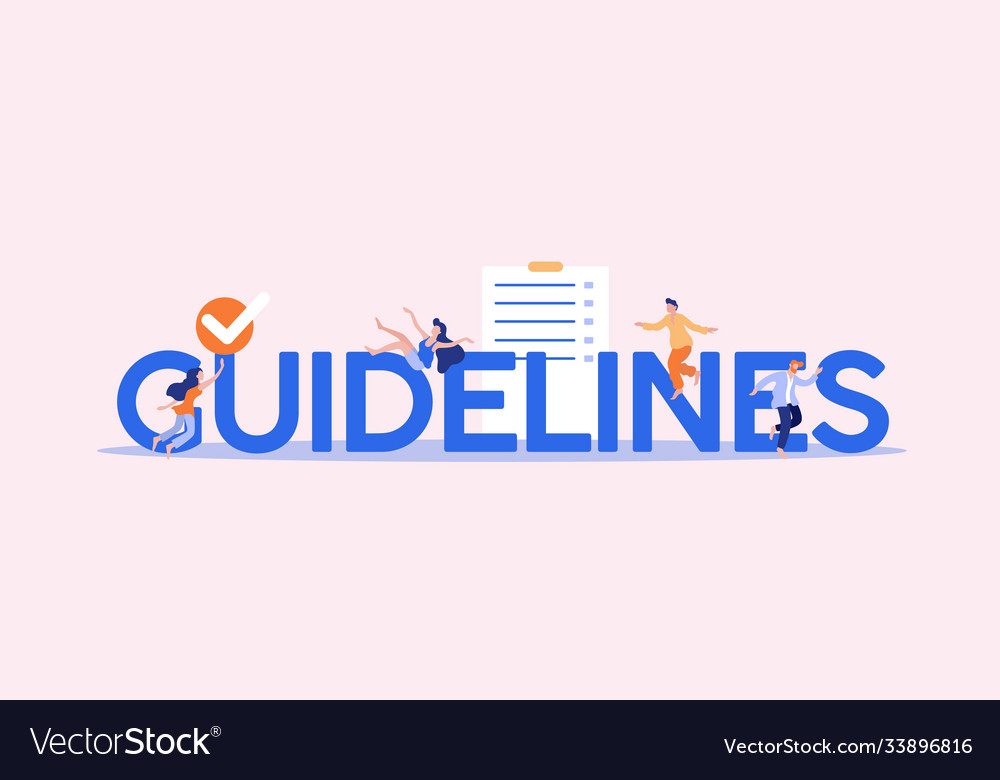 Guidelines and orders information management rule vector image Guidelines and orders information management rule