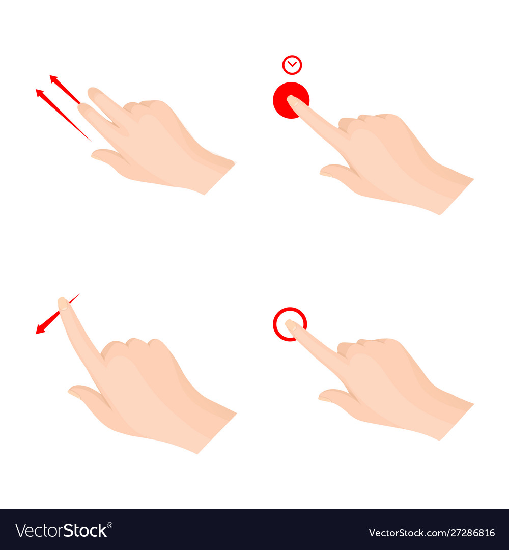 Isolated object touchscreen and hand sign