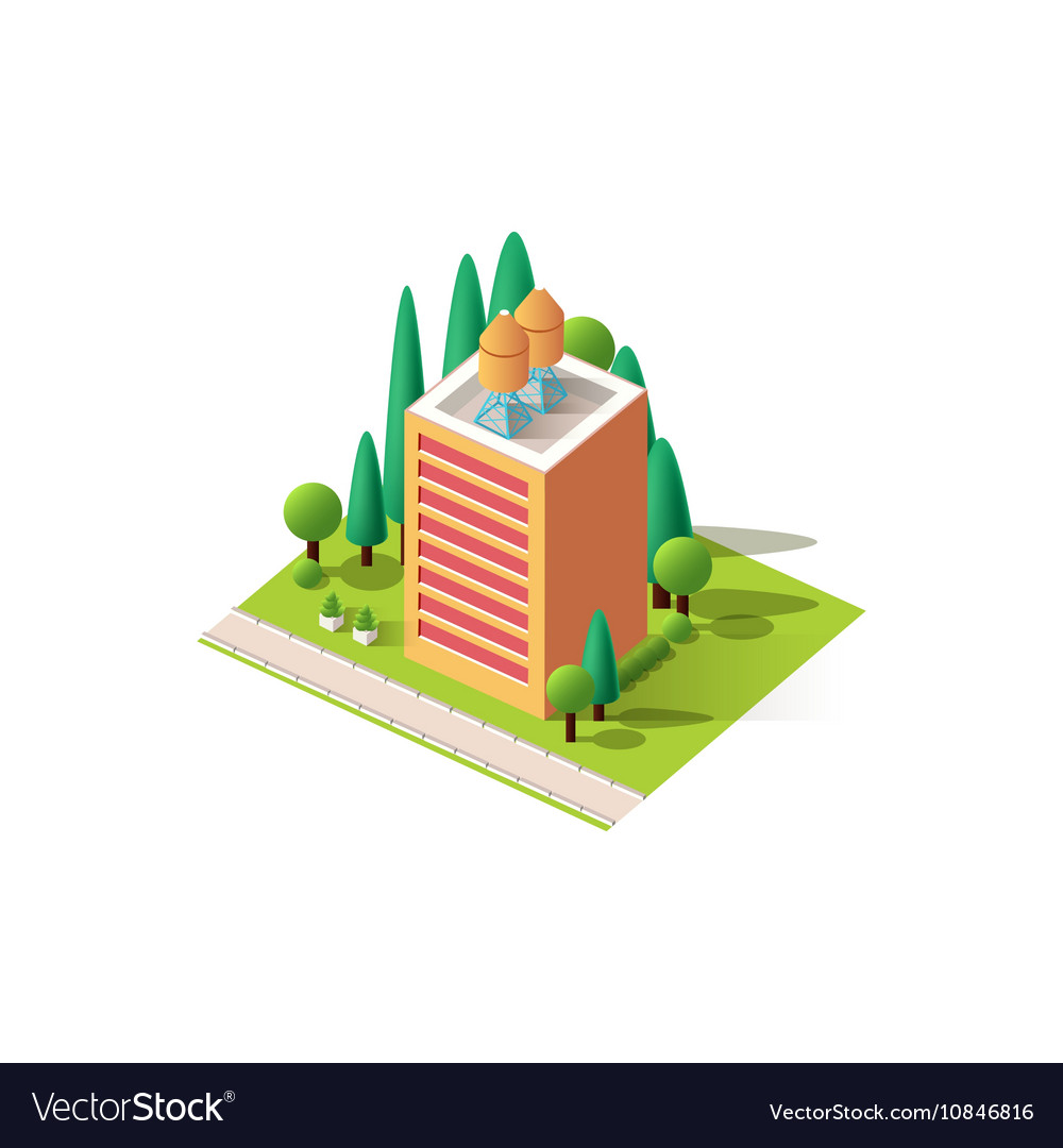 Isometrics multistory building