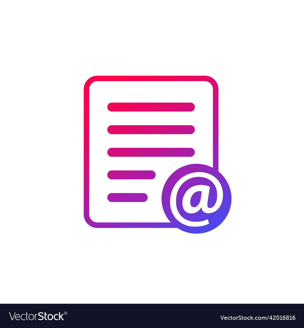 Mail list icon for web and apps
