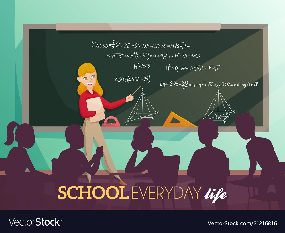 school-daily-life-cartoon-royalty-free-vector-image